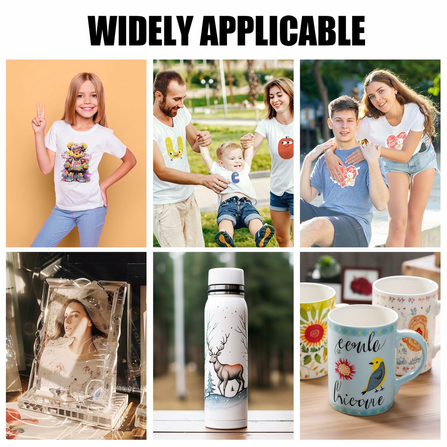 A-SUB Sublimation Paper 8.5x11in 120 Sheets 125gsm Heat Transfer Inkjet