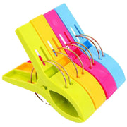 Loialpupy 4 Pack Plastic Beach Towel Clips Windproof Clips for Towels