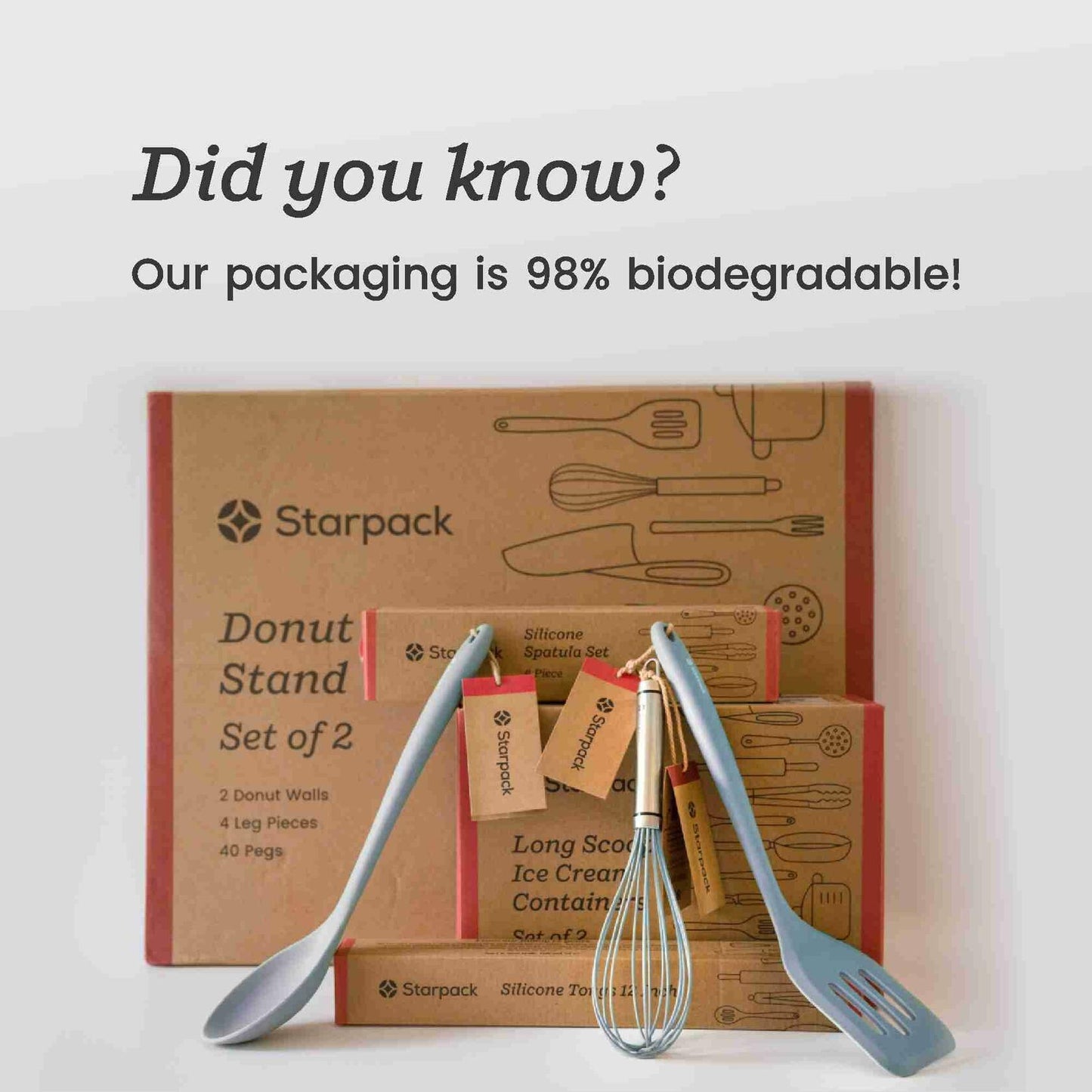 Starpack 'Get a Grip' 9" Silicone Kitchen Tongs BBQ Heat Resistant 600°F