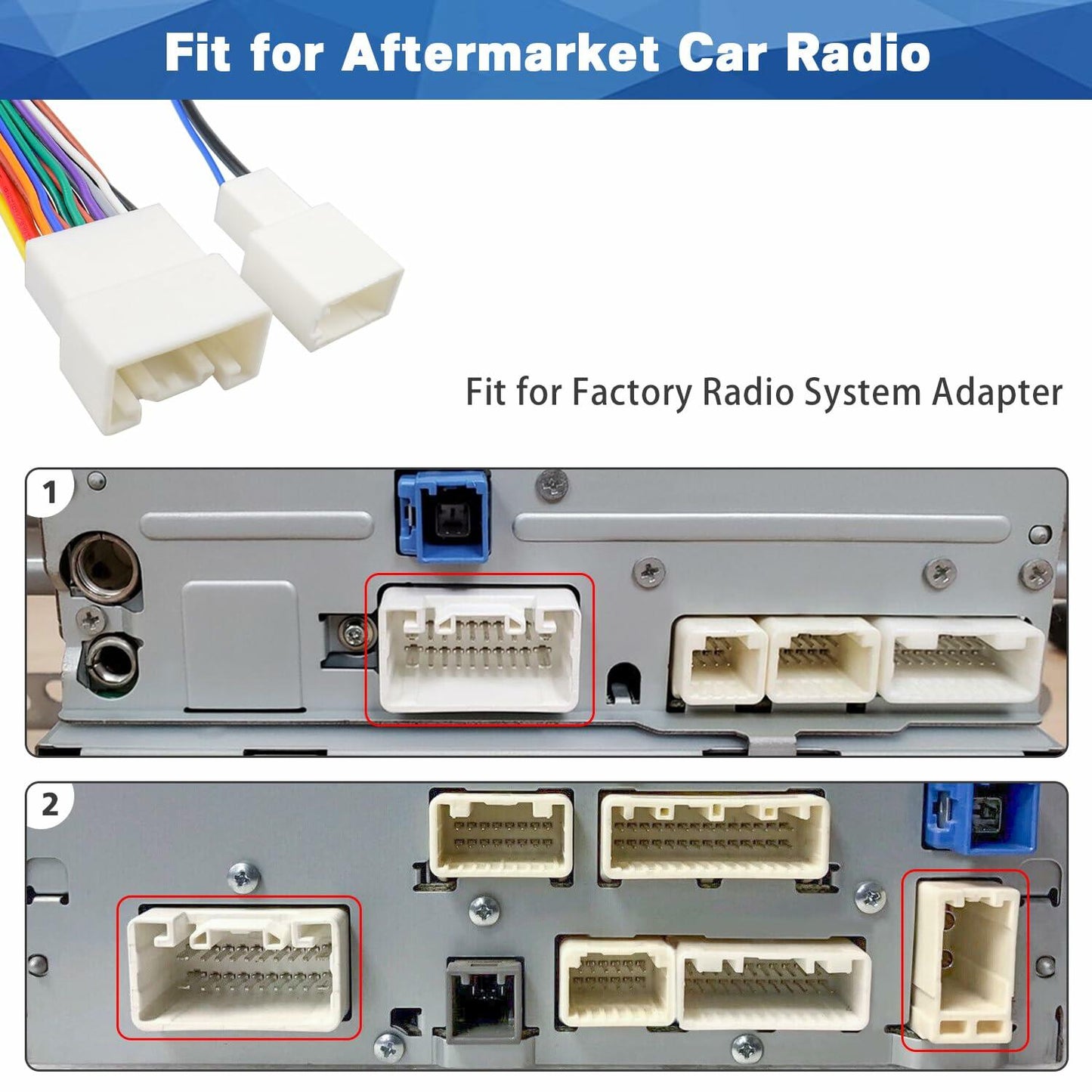 Fiegromech 20Pin Radio Wiring Harness Adapter Toyota JBL Car Stereo Plug