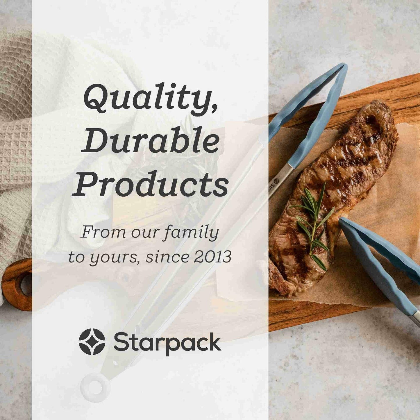 Starpack 'Get a Grip' 9" Silicone Kitchen Tongs BBQ Heat Resistant 600°F