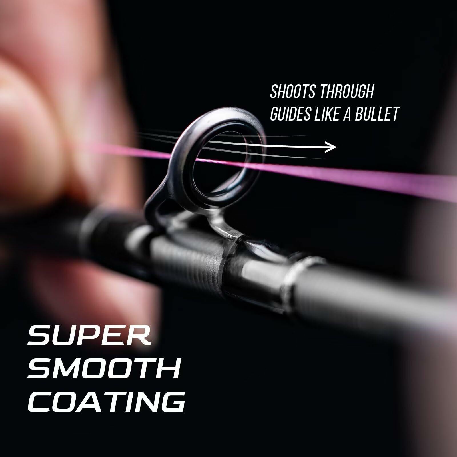 HANDING Blast Braided Fishing Line - No Stretch Colored Braid - Pre-Wet