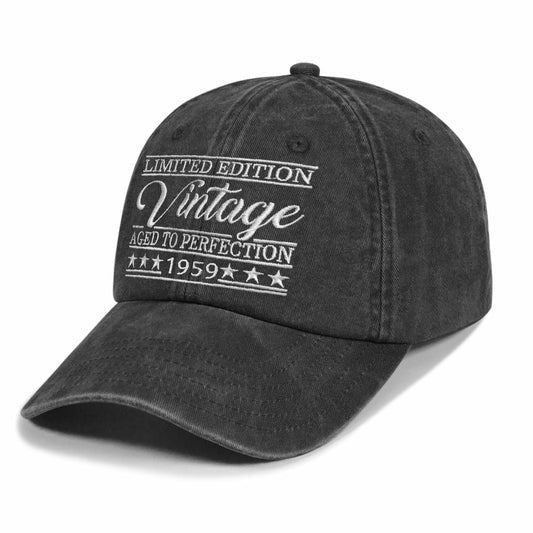 Rybicag 1959 Vintage 66th Birthday Cap Hat for Men Women Retro Style