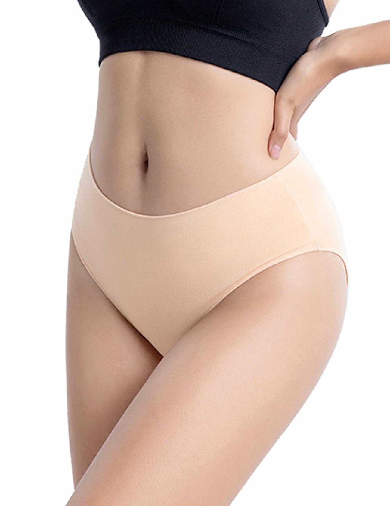 Murimia 5 Pack XX-Large Apricot Cotton Hipster Panties No Show Briefs