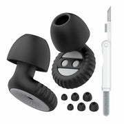 Reusable Ear Plugs 24dB Noise Reduction with Cleaning Pen for Sleep Travel