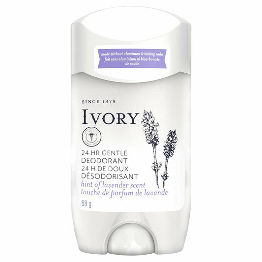 Ivory Gentle Aluminum Free Deodorant Stick Lavender 2.4oz New