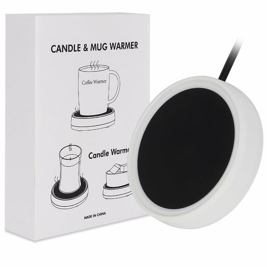 3-in-1 Electric Wax Melt Warmer Plate White Multi-Use Heating Plate