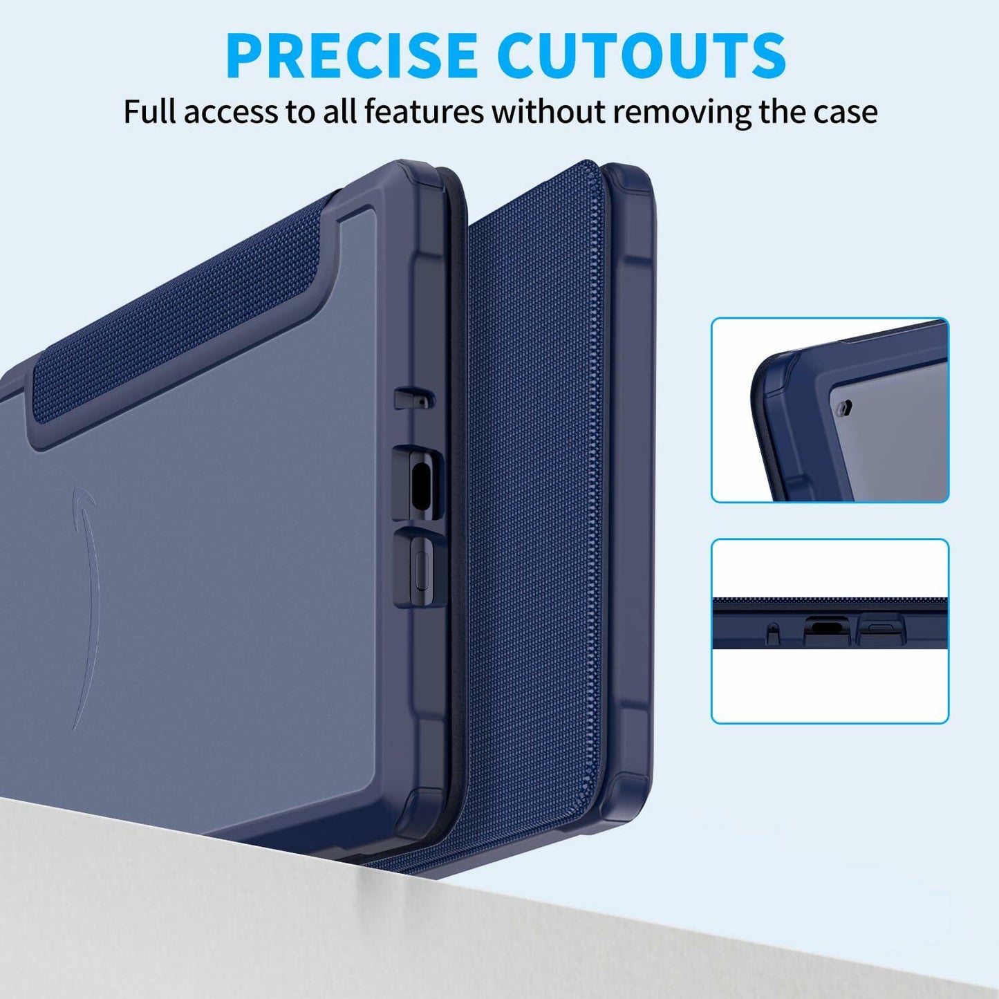 Case for 6.8" Kindle Paperwhite 11th Gen 2021 Dark Blue Slim Cover New
