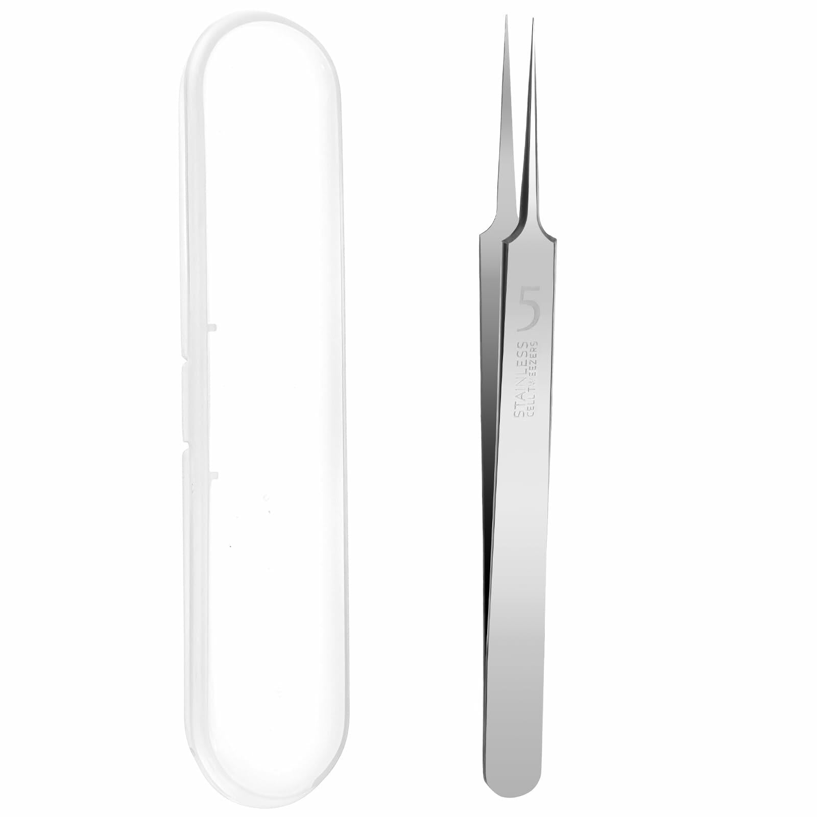 Bewudy 3Pc Stainless Steel Blackhead Remover Tweezers Kit Precision Tool