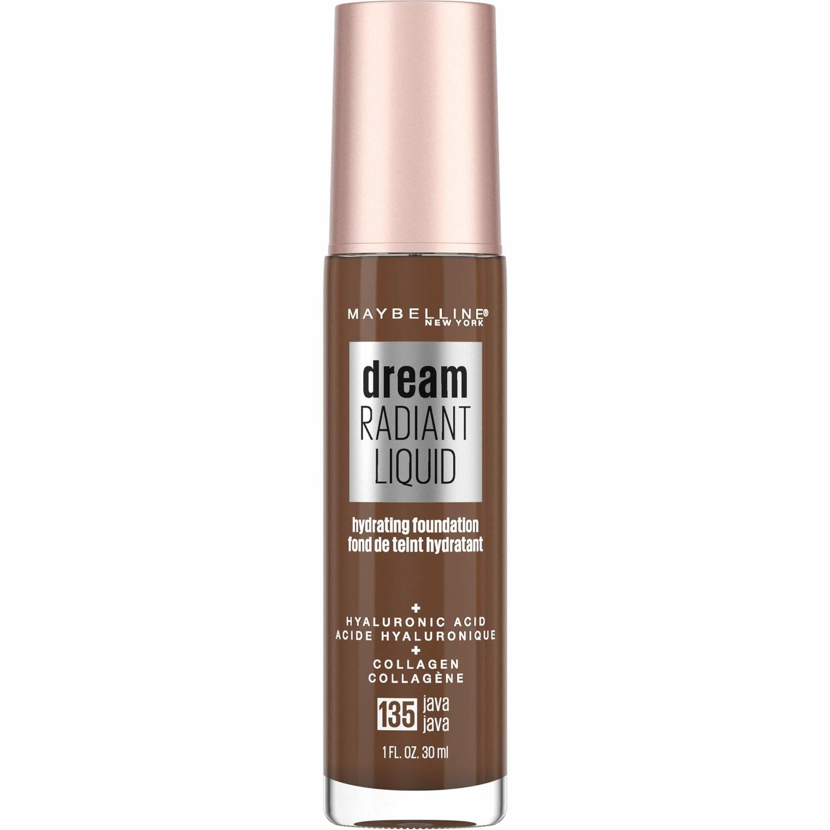 Maybelline Dream Radiant Liquid Medium Coverage Hydrating Makeup Java 1oz