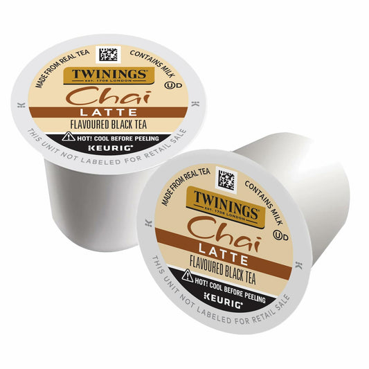 Twinings Chai Latte K-Cup Pods – 72ct (6x12ct), Creamy, Slightly Sweet
