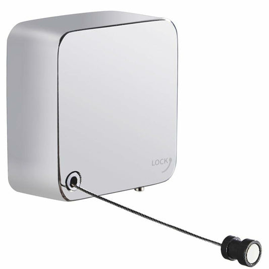 Retractable Clothesline 11.5ft Wall Mount Stainless Steel Silver Indoor