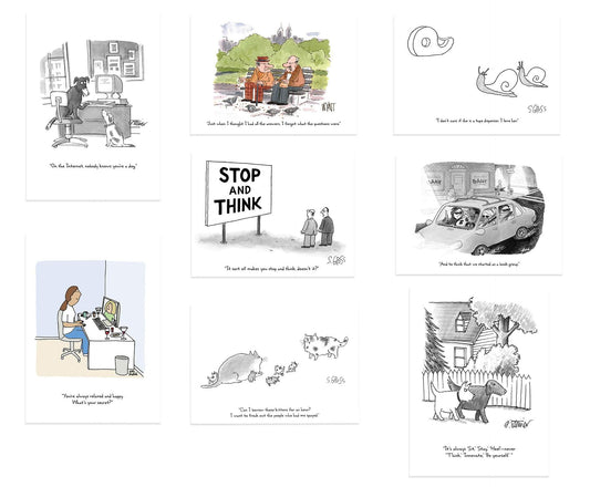 Nelson Line 8-Count Blank Greeting Cards & Envelopes Birthday Everyday