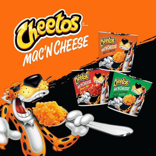 BestBy01/25 Cheetos Mac & Cheese Xtra 4 Cheesy Cups, 4 Count Microwavable
