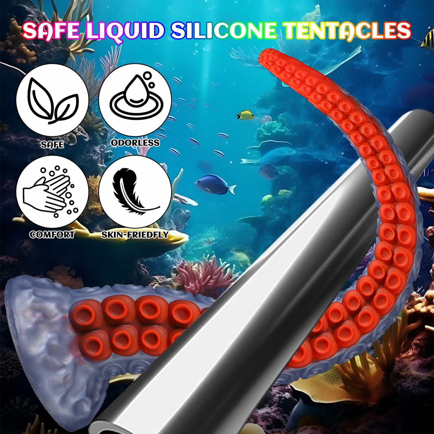 SETOXYX Tentacle Monster Dildo 15.75" Dragon Suction Cup Fantasy Sex Toy
