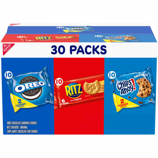 BestBy01/25 Nabisco Variety Pack 30 Snack Packs Oreo Ritz Chips Ahoy Cookies