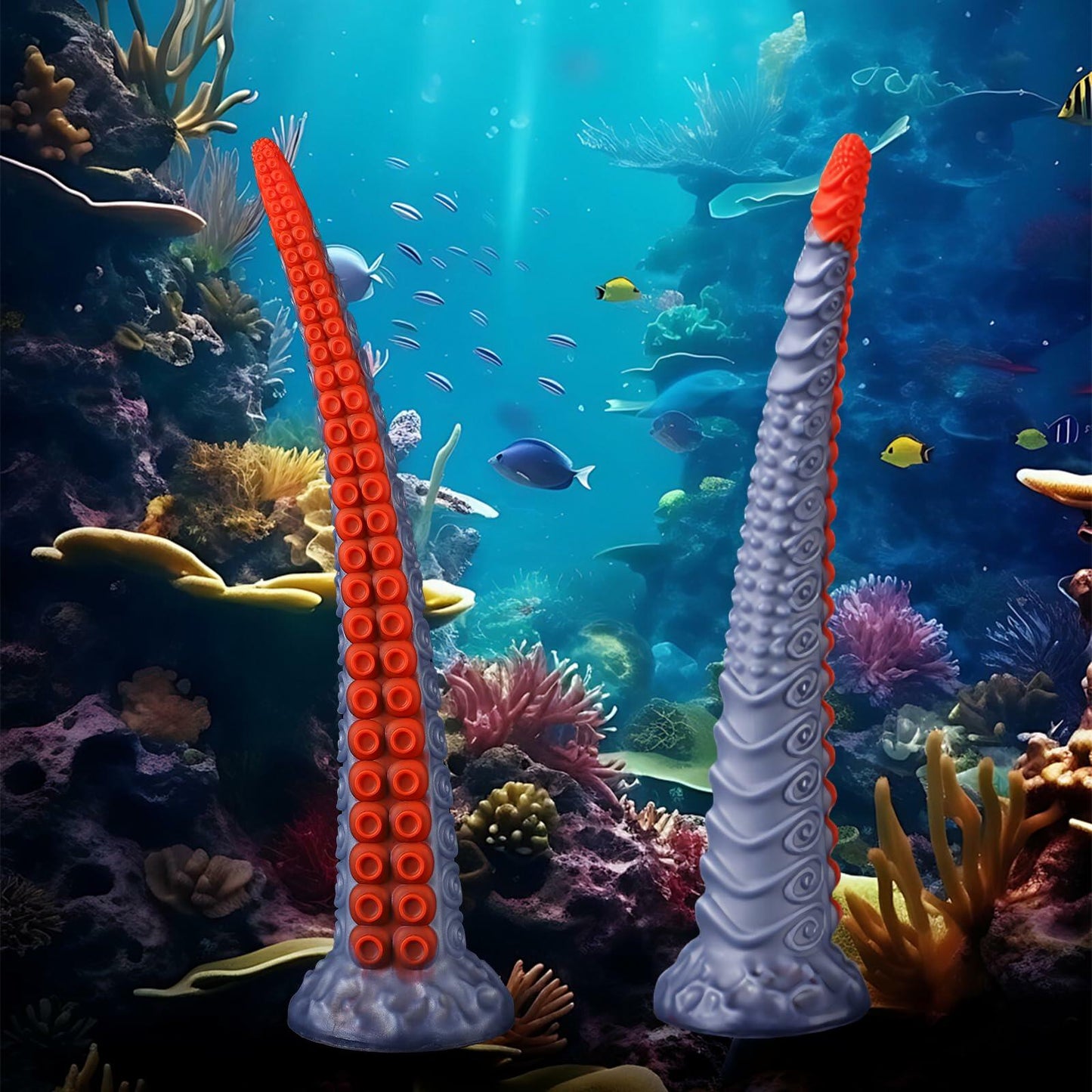 SETOXYX Tentacle Monster Dildo 15.75" Dragon Suction Cup Fantasy Sex Toy