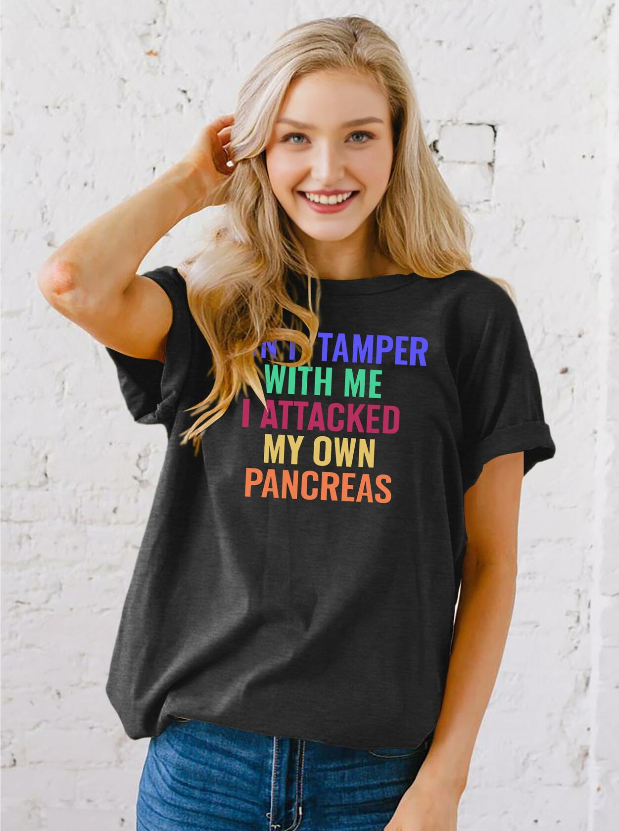 Pancreatic Cancer Awareness Shirt Women Grey Size M