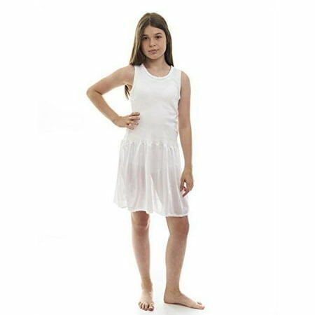 Rossette Girls Sleeveless Full Slip Cling Free Cotton/Nylon Size 8 New