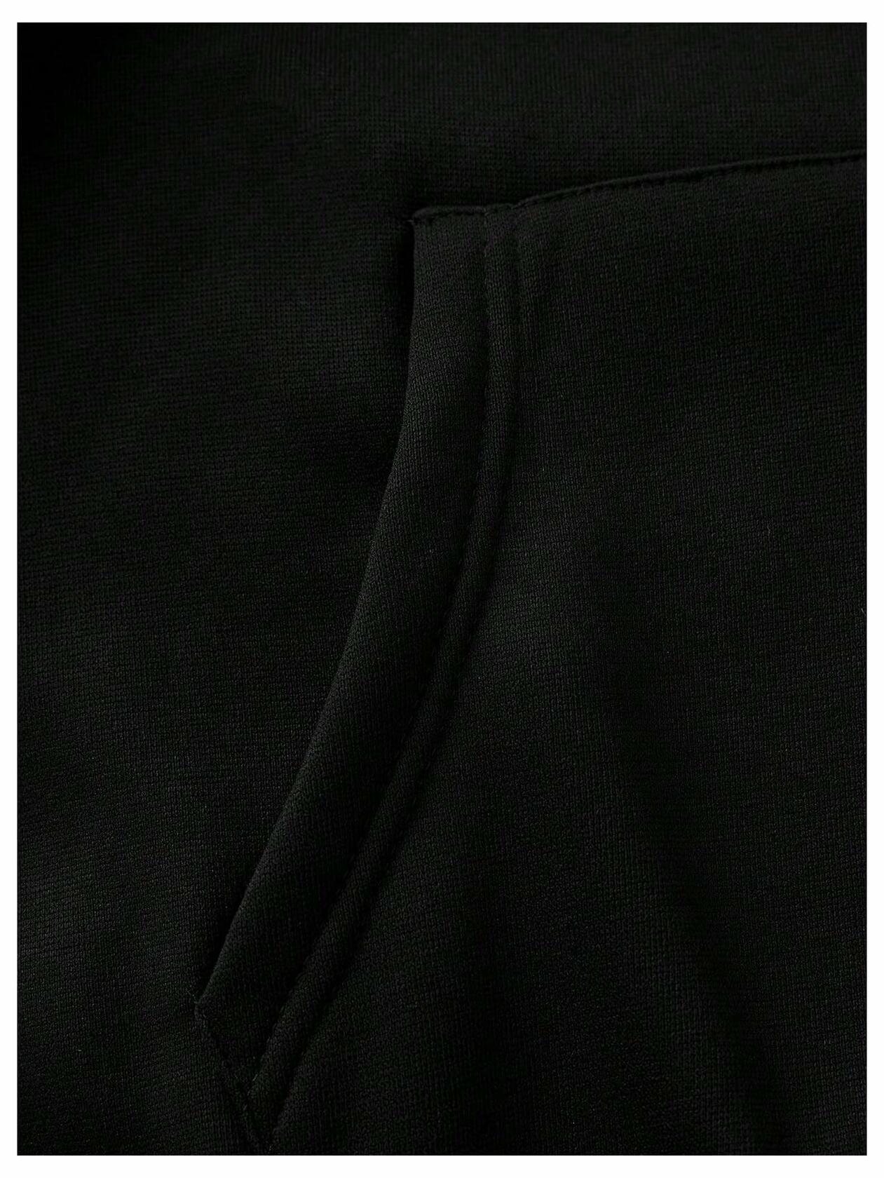 GORGLITTER Women's Halloween Hoodie Black Medium Oversized Sweatshirt