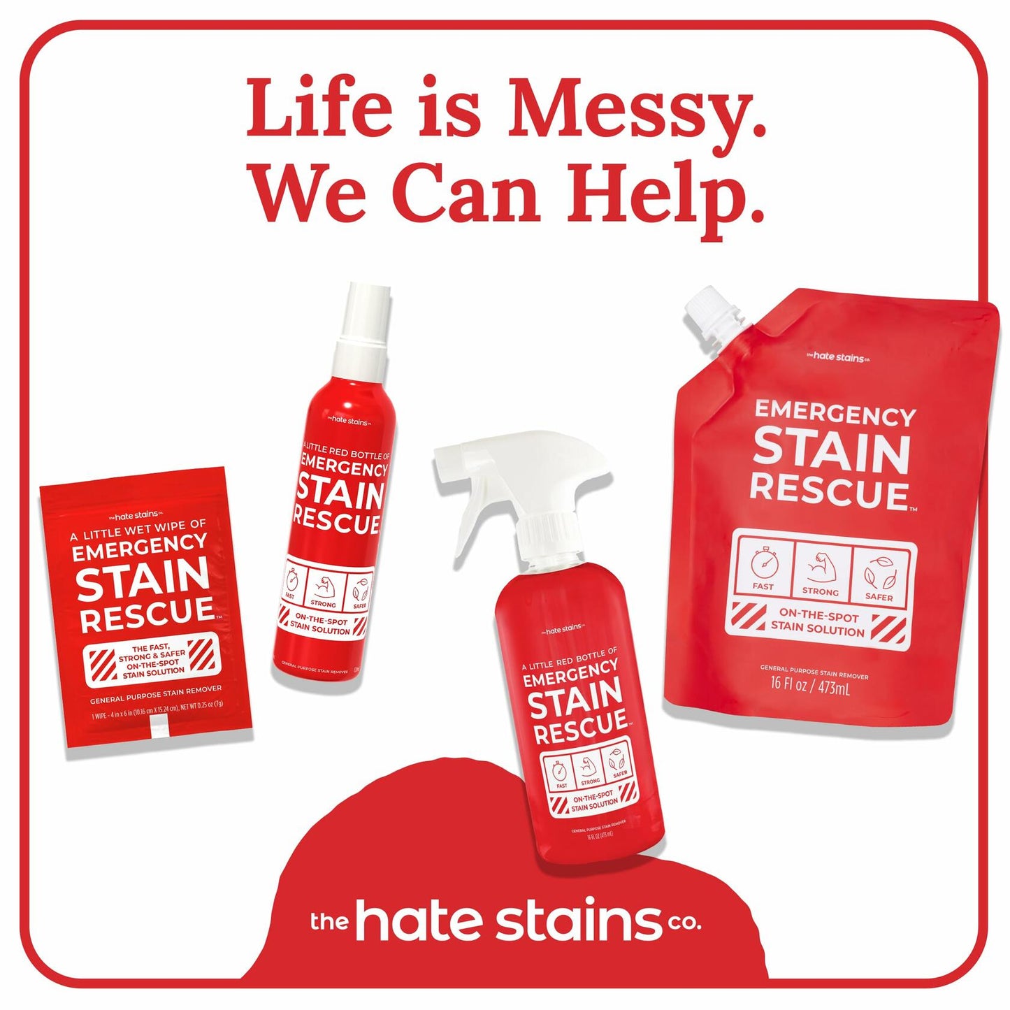 Emergency Stain Rescue 5 Count Pack - Professional Grade Stain Remover