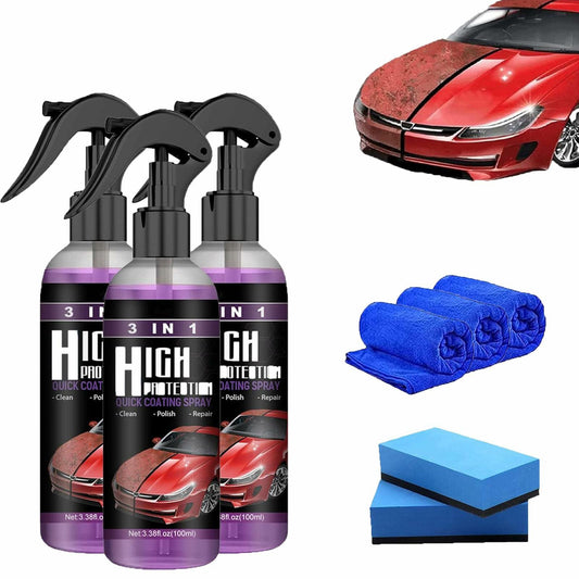 VisTapex 3 in 1 High Protection Quick Coating Spray, 3pcs Car Scratch Nano
