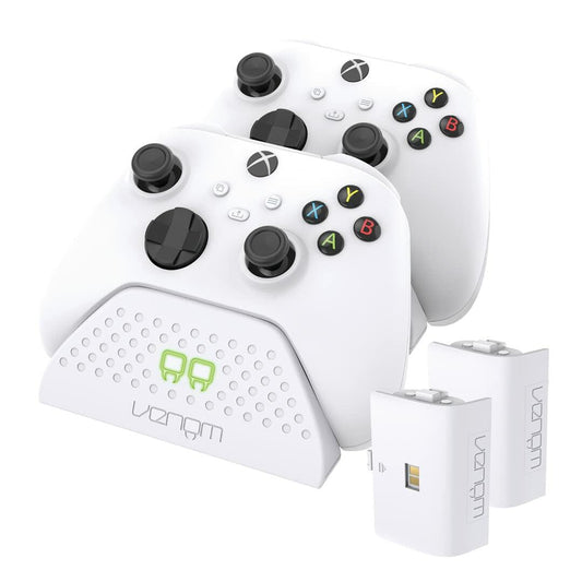 [Like_new] Venom Twin Charging Dock with 2 Rechargeable Battery Packs White