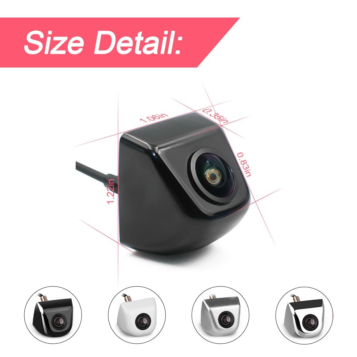 Waterproof Car Backup Camera HD 960x720 155° Wide View Night Vision Black