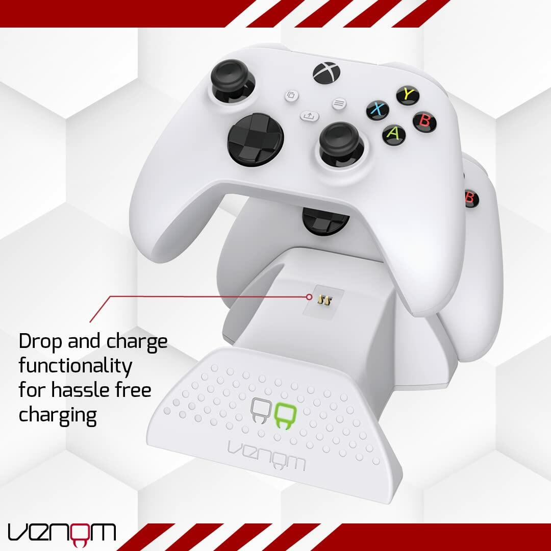 [Like_new] Venom Twin Charging Dock with 2 Rechargeable Battery Packs White