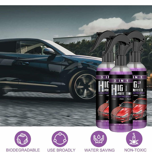 VisTapex 3 in 1 High Protection Quick Coating Spray, 3pcs Car Scratch Nano
