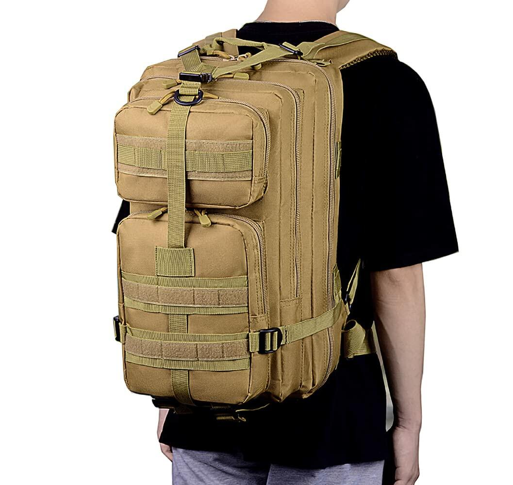 NuCamper Tactical Backpack 3 Day Assault Pack Molle Army Green Large Bugout