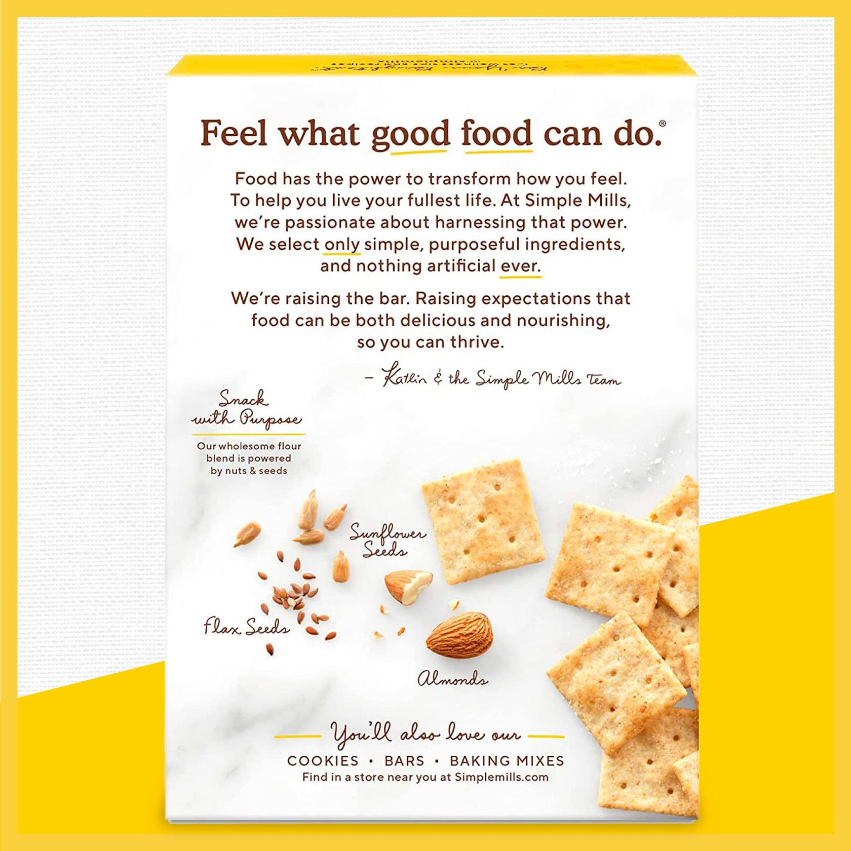 BestBy01/25 Simple Mills Almond Flour Crackers Sea Salt Gluten Free Vegan 4.25oz