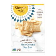 BestBy01/25 Simple Mills Almond Flour Crackers Sea Salt Gluten Free Vegan 4.25oz