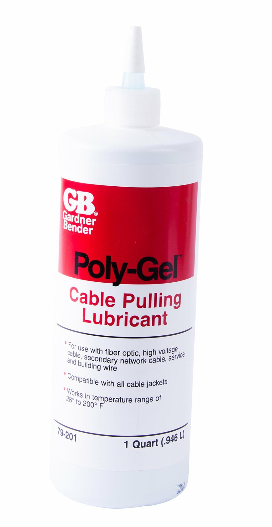 Gardner Bender 79-201 Poly-Gel Cable Lubricant Blue Squeeze Bottle 1QT