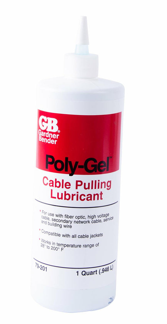 Gardner Bender 79-201 Poly-Gel Cable Lubricant Blue Squeeze Bottle 1QT