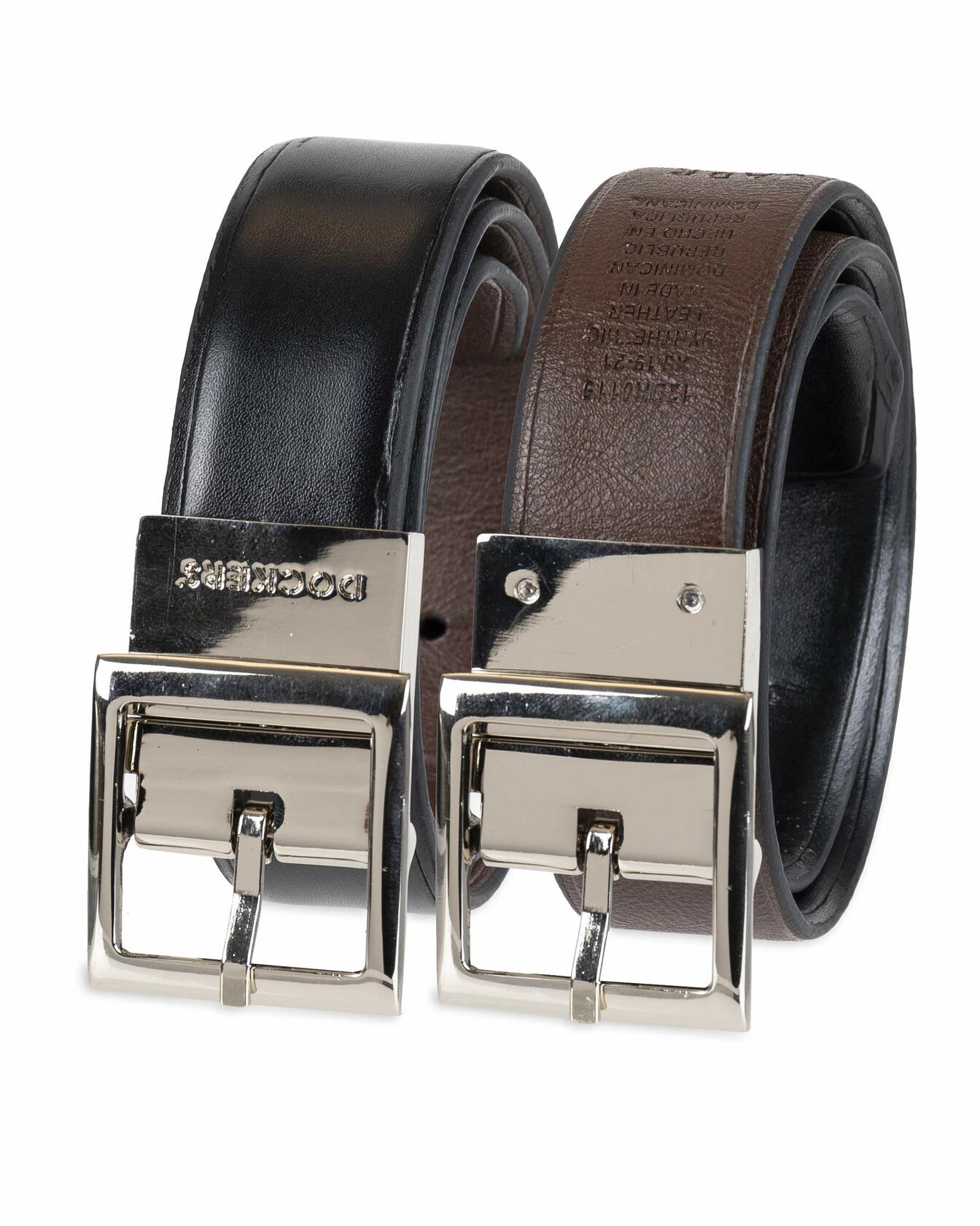 Dockers Boys Reversible Dress and Casual Belt Black/Brown Medium US