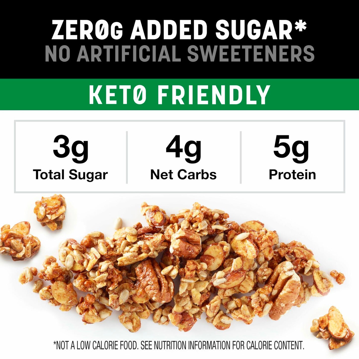 BestBy04/25 KIND Keto Granola Apple Cinnamon Nut GF Zero Added Sugar 1 Count