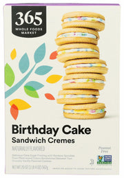 BestBy12/24 365 by Whole Foods Birthday Cake Sandwich Creme Cookies 20 OZ