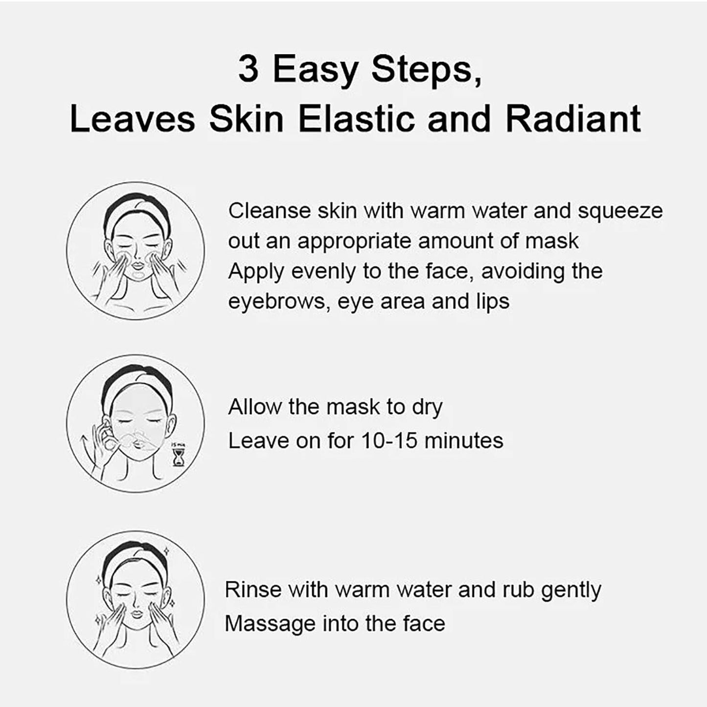 NEWUREHO 3-Pack Gold Peel-Off Mask Anti-Aging Pore Blackhead Cleaner