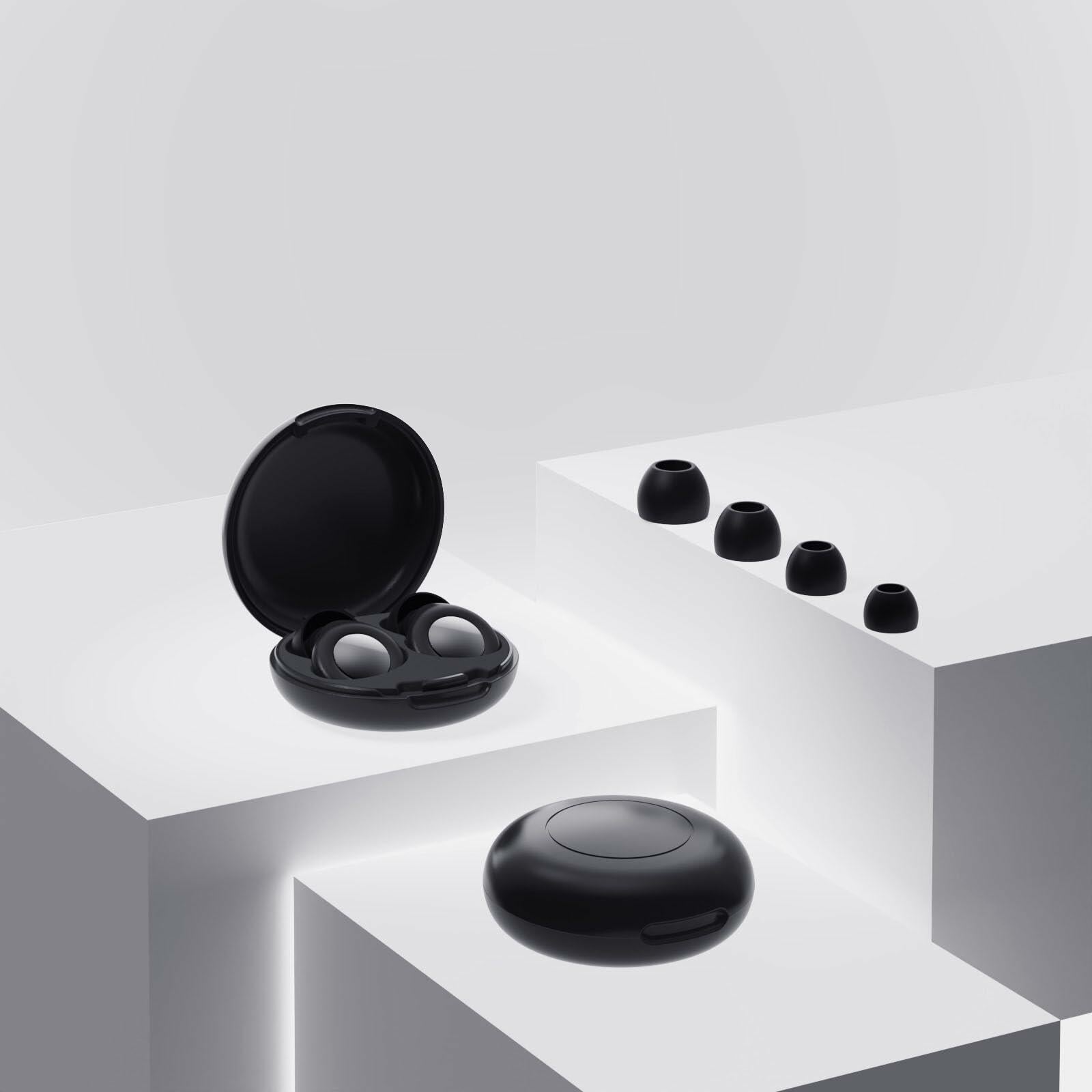 Reusable Silicone Ear Plugs Black Noise Cancelling 30dB Comfortable Swim