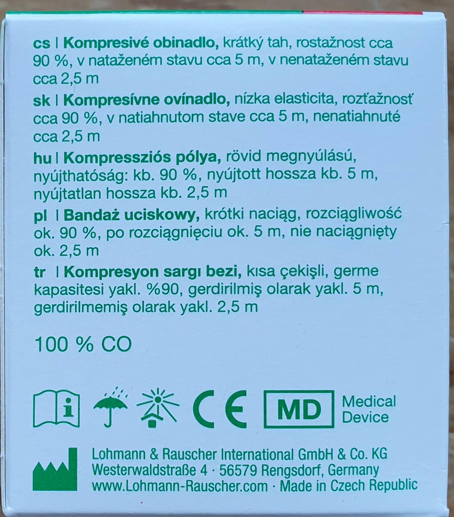 BestBy12/28 Rosidal K 6cm x 5m Short Stretch Compression Bandage