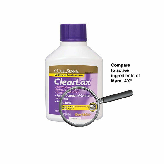 BB05/26 GoodSense ClearLax PEG 3350 Powder Osmotic Laxative 17.9oz