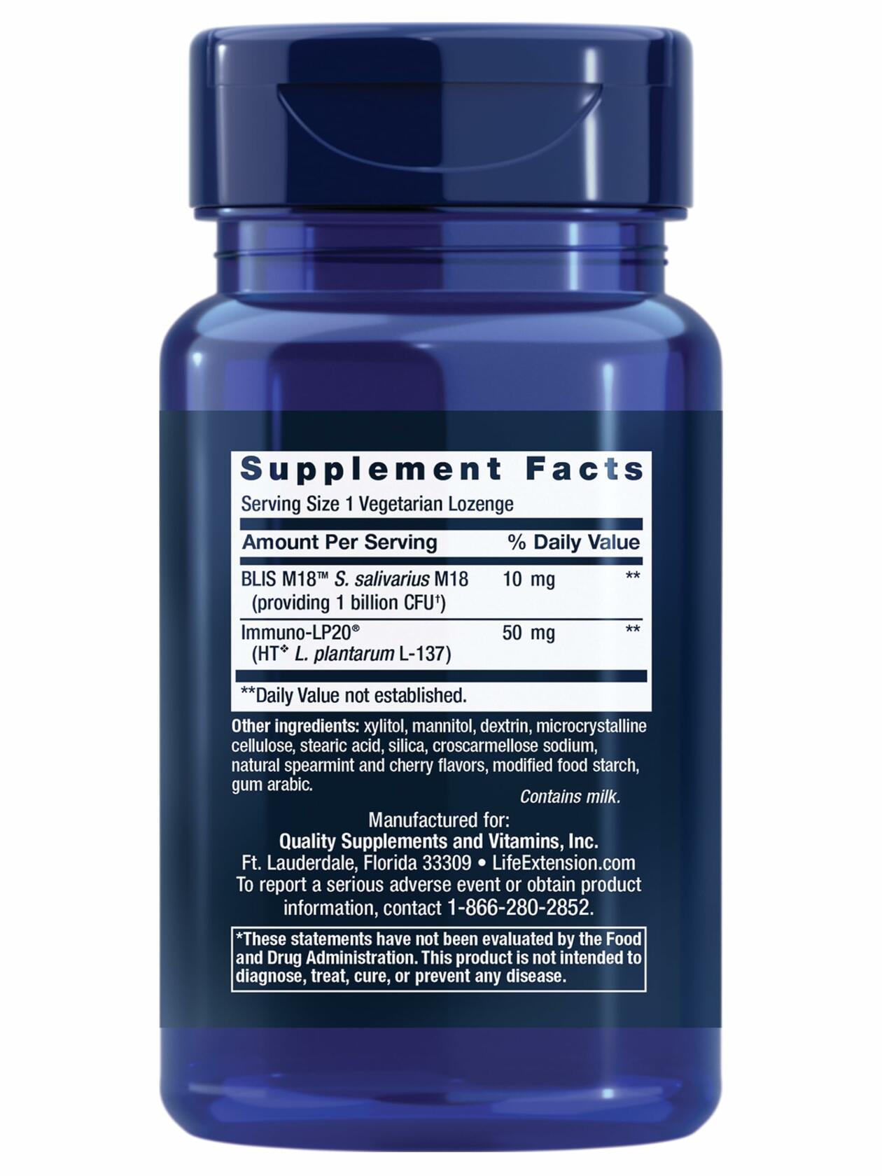BestBy02/25 Life Extension FLORASSIST Oral Hygiene Probiotic 30 Lozenges