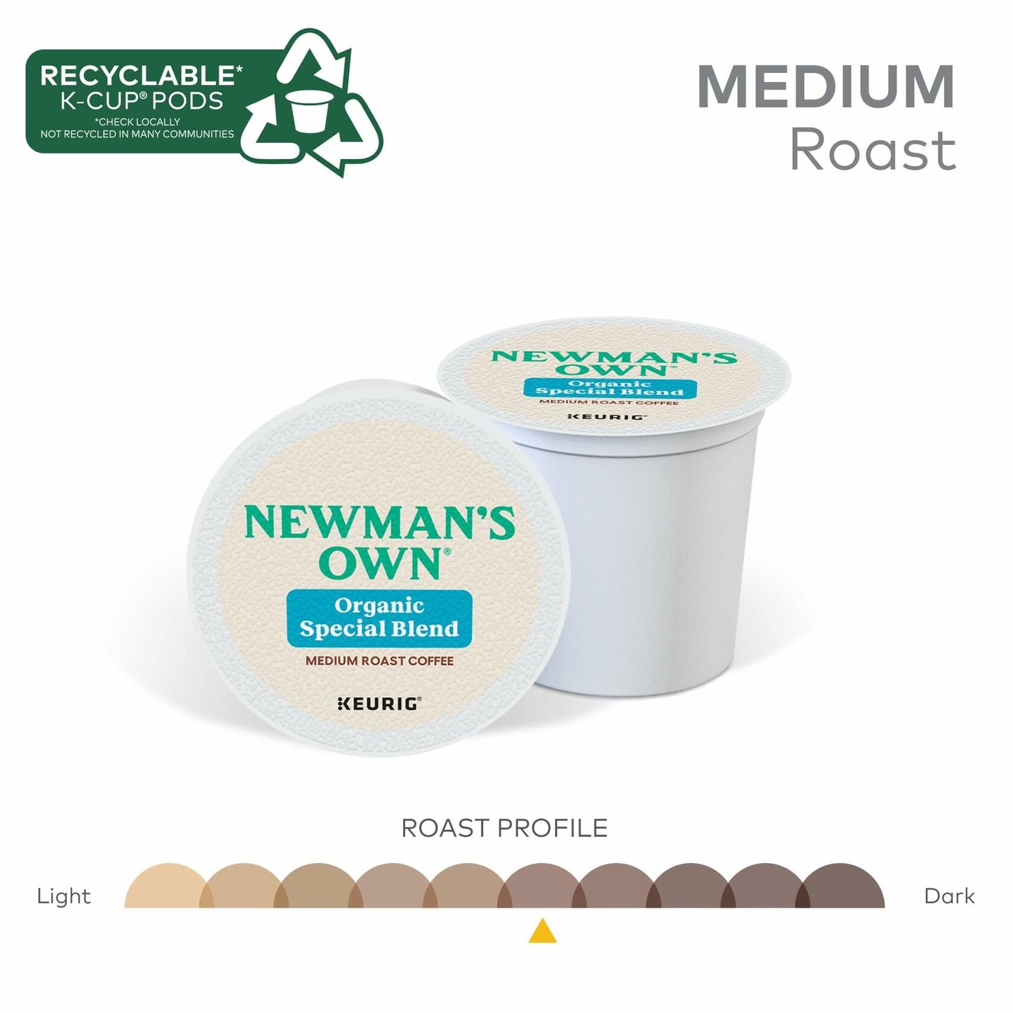 BB09/26 Newman's Own Organic Special Blend K-Cup Pods Medium Roast 48ct