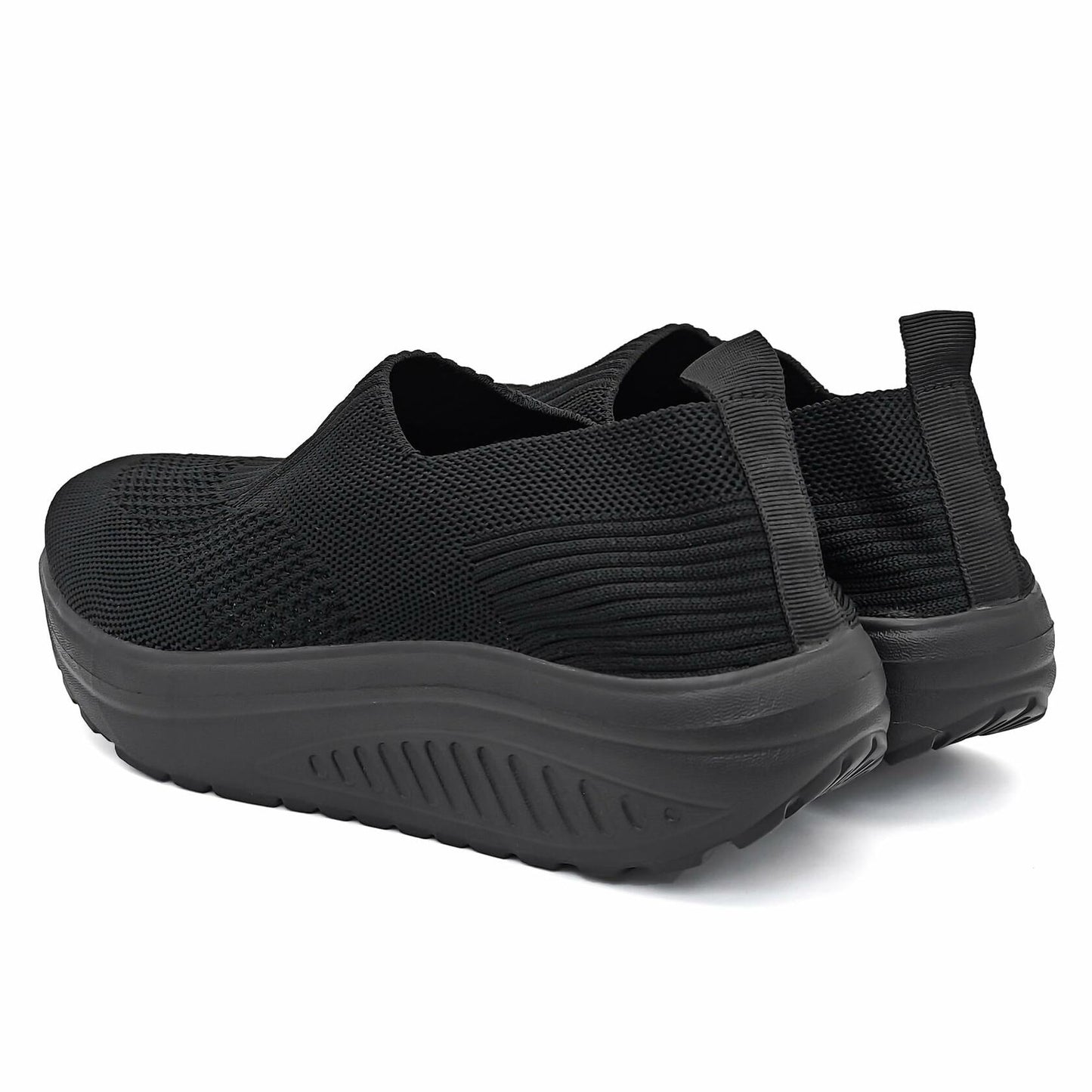 Umerigo Womens Slip On Tennis Shoes Breathable Mesh Black Size EU 40 USA W8.5