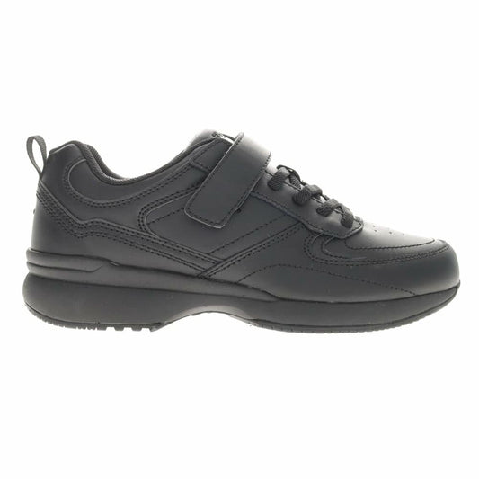 Propét LifeWalker Flex Leather Orthotic Comfort Walking Shoes Black US 6.5 Wide