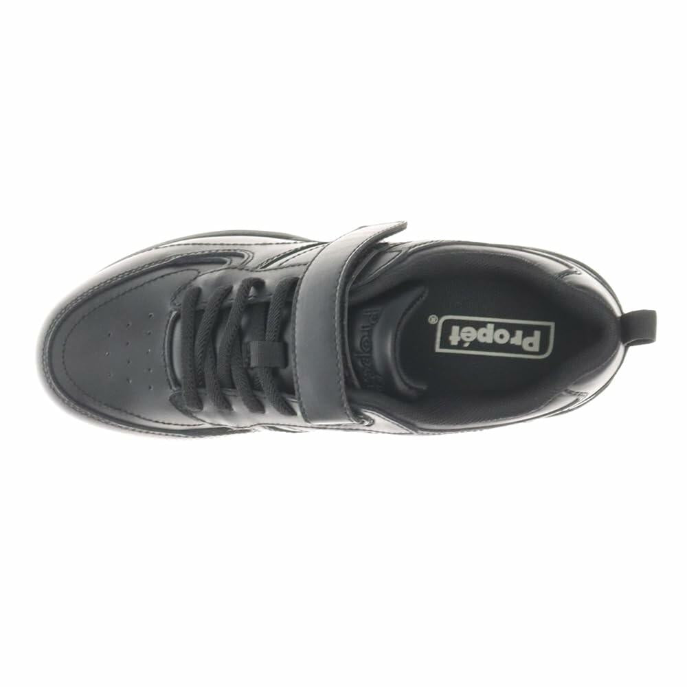 Propét LifeWalker Flex Leather Orthotic Comfort Walking Shoes Black US 6.5 Wide