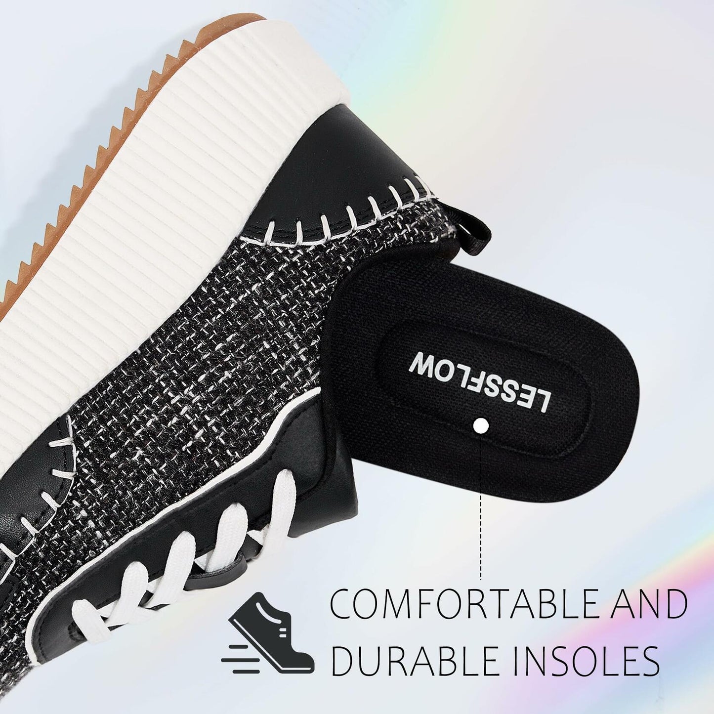 Women's Fashion Sneakers Low Top Casual Comfortable Walking Shoes Size 9
