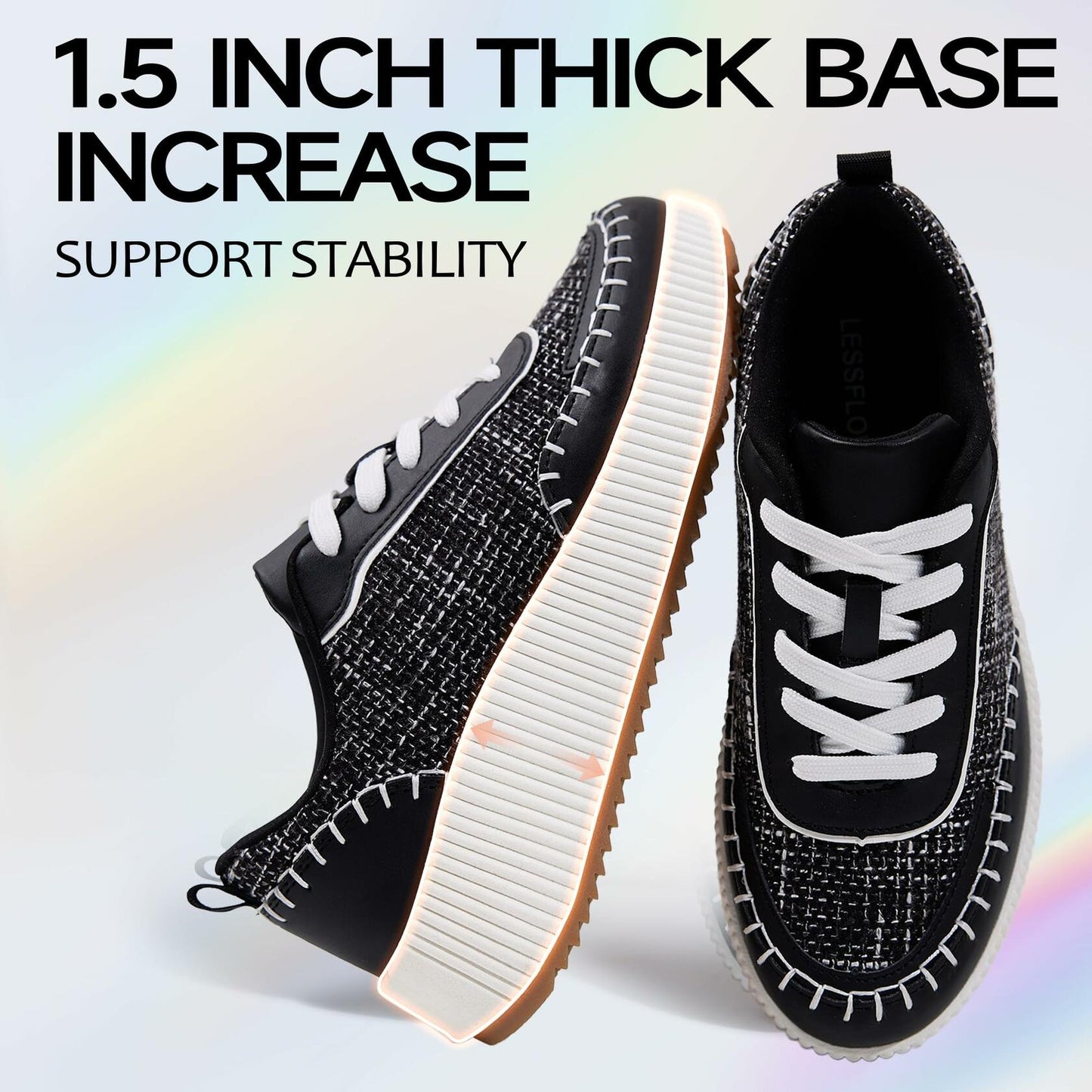 Women's Fashion Sneakers Low Top Casual Comfortable Walking Shoes Size 9