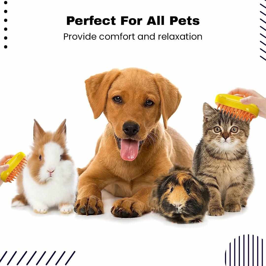 Renforcer 3-in-1 Silicone Cat Brush Groomer Massager Shedding Grooming